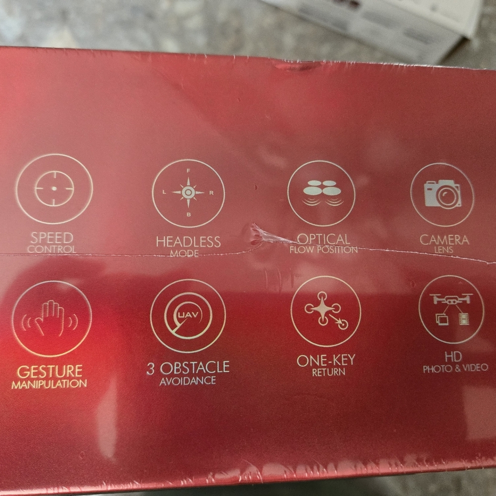 Red Drone Accessory Box with Icon Graphics - Picture 4 of 5